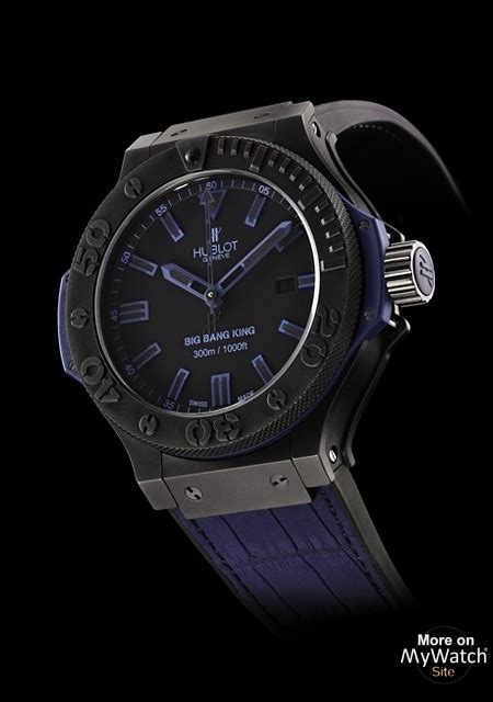 hublot big bang king all black blue limited|hublot big bang 42mm price.